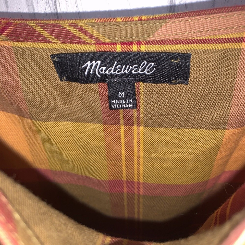 Womens Size M Madewell Plaid Babydoll Cami Dress NWOT - Picture 4 of 6